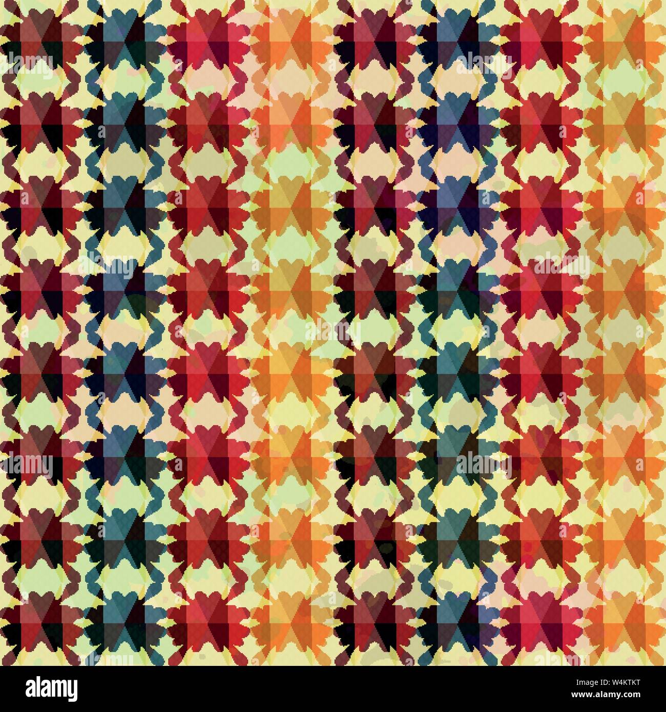 blots seamless pattern in retro style Stock Vector