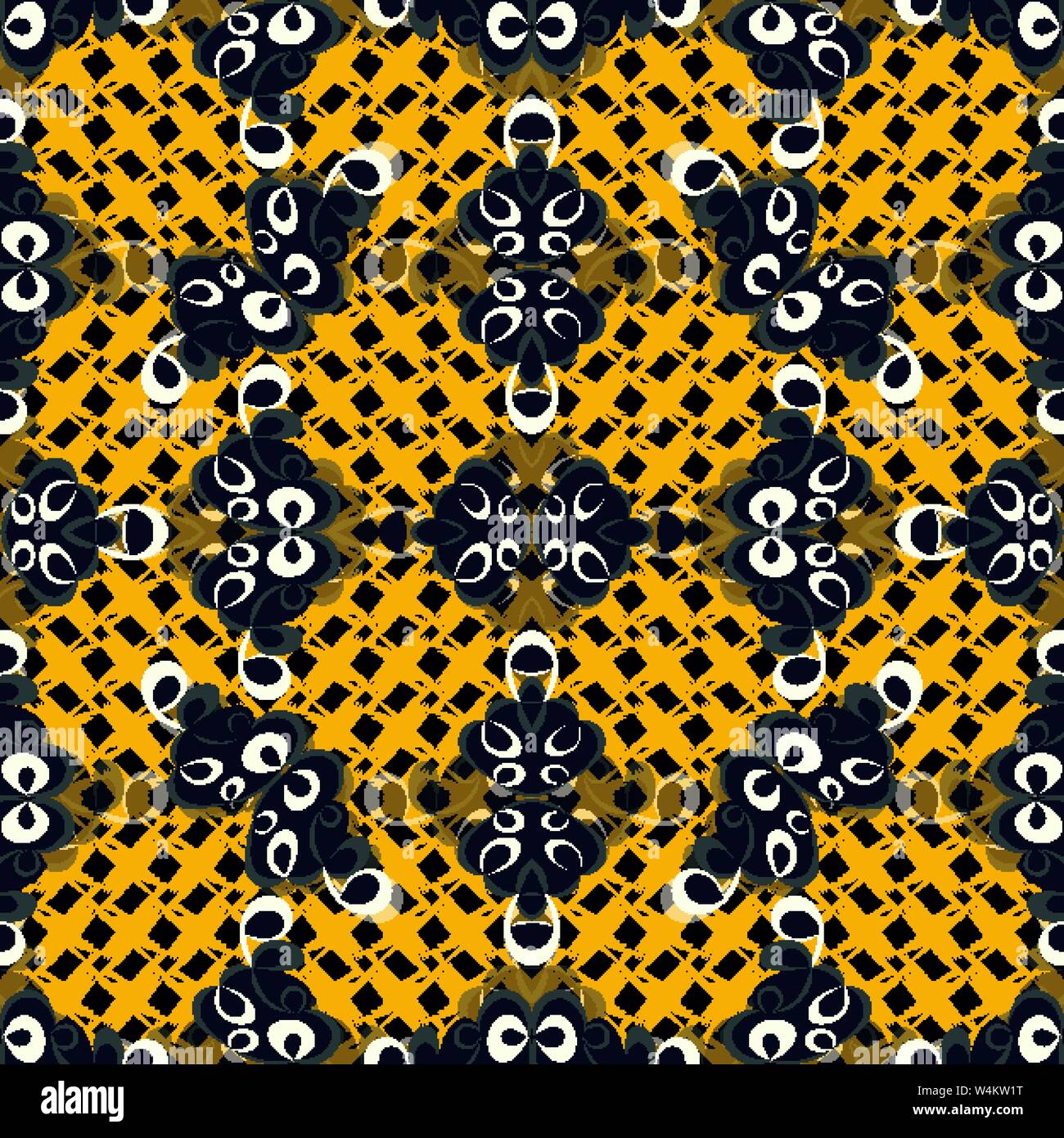 abstract objects on a beautiful yellow background vector illustration