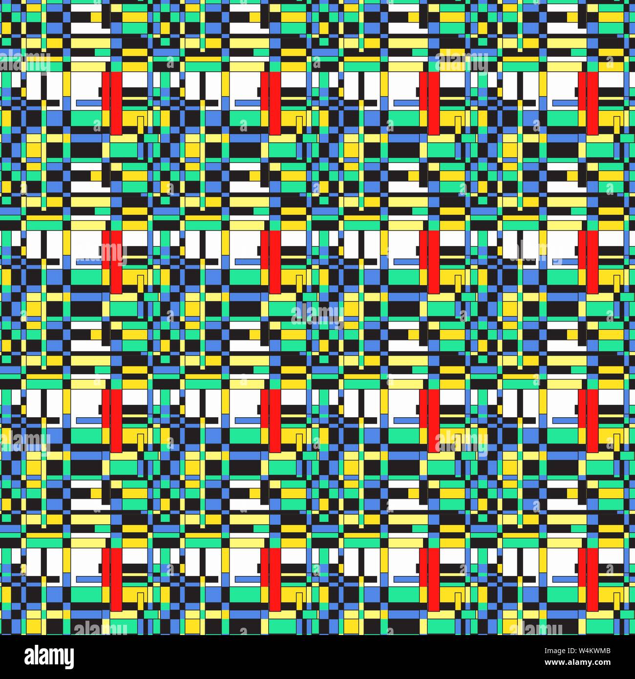 bright colored polygons on a light background seamless vector pattern Stock Vector