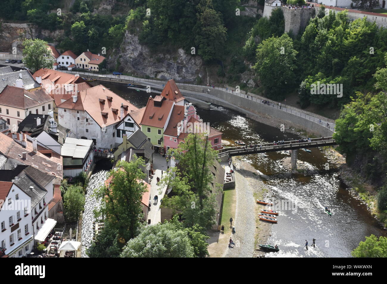 Cesky Krumlov Krumau Unesco Weltkulturerbe Tschechien Bohmisch Krumau Krumau An Der Moldau Bohmen Sudbohmen Budweis Schloss Cesky Krumlov S Stock Photo Alamy