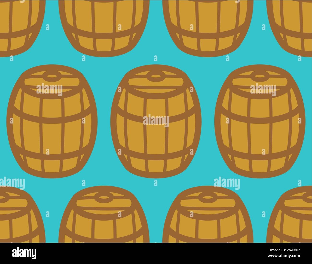 Wooden barrel pattern seamless. wood keg background. cask vector ...