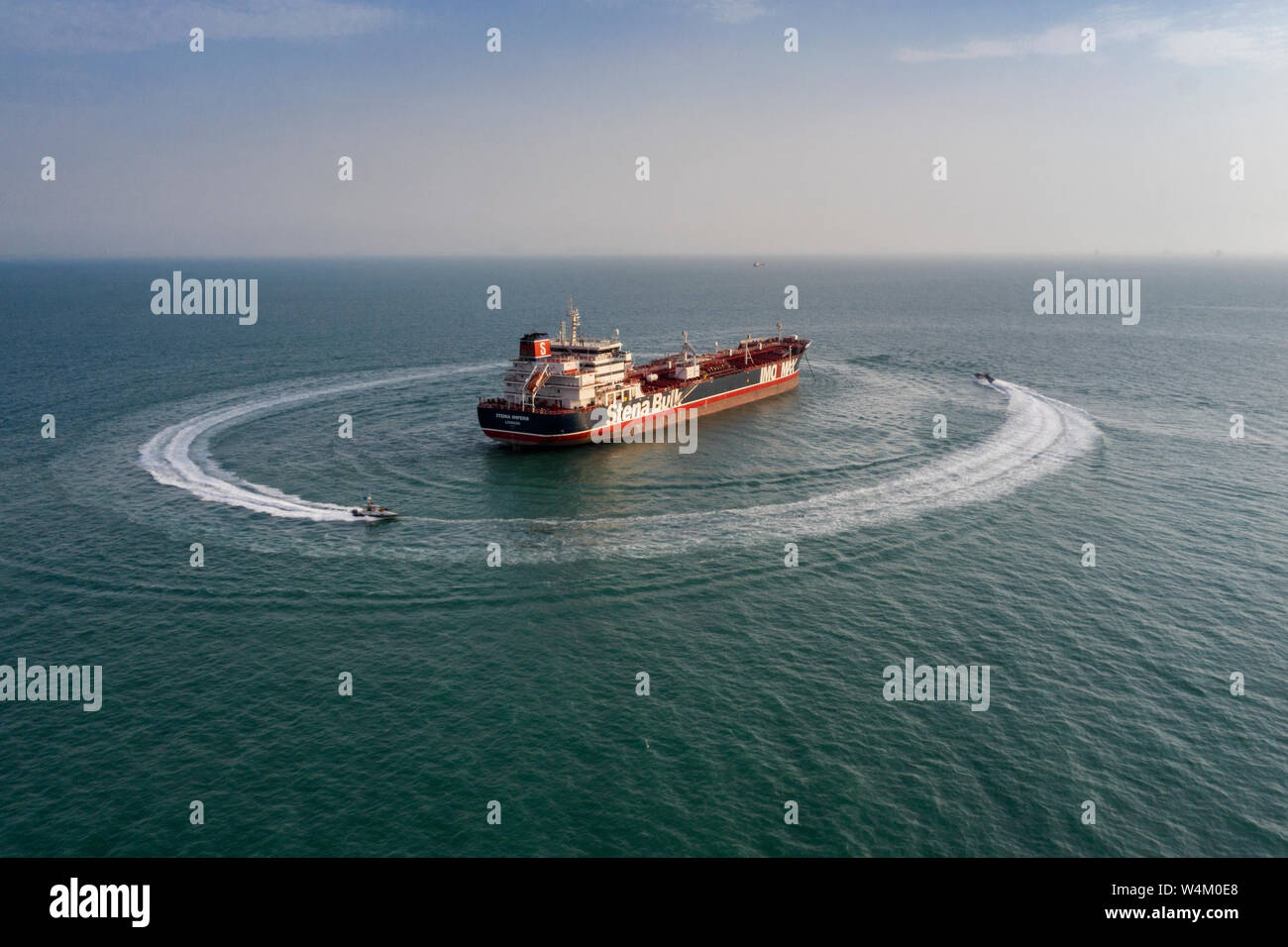 Iran seizes British tanker in Strait of Hormuz Stock Photo