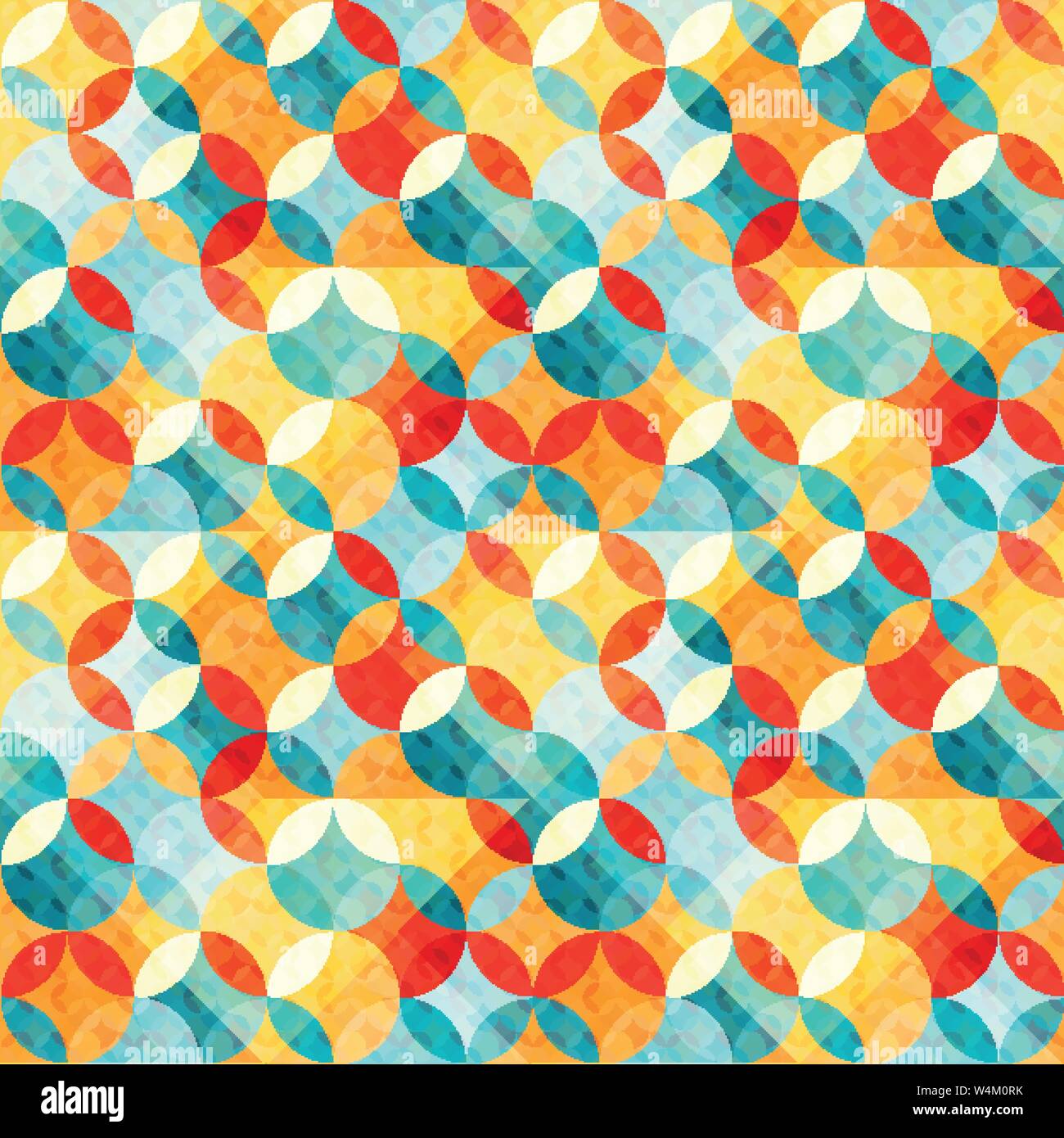 small bright abstract circles seamless pattern vector illustration Stock Vector