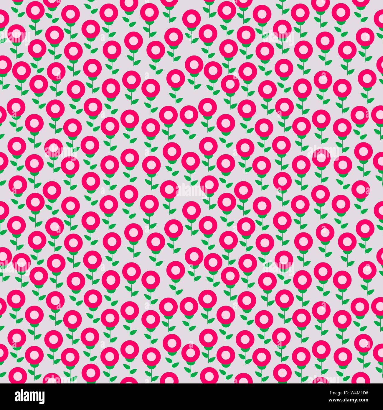 Seamless retro floral pattern for fabric, textile Stock Vector Image ...
