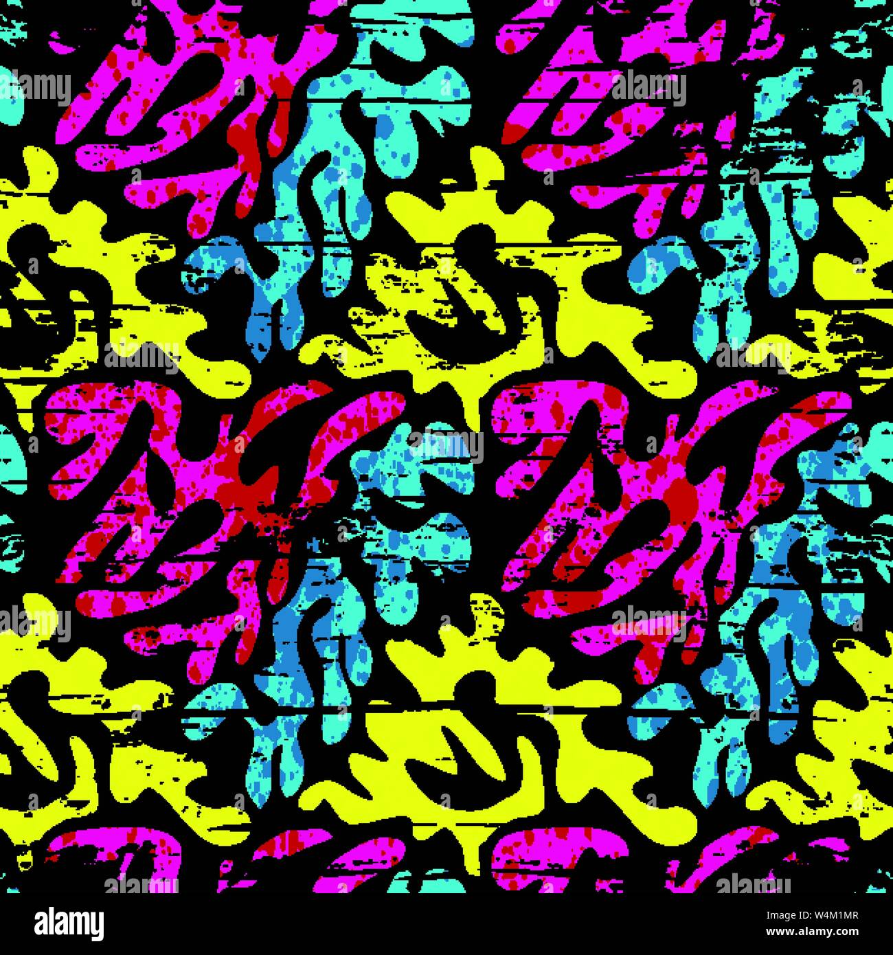 Graffiti Background seamless pattern Stock Vector