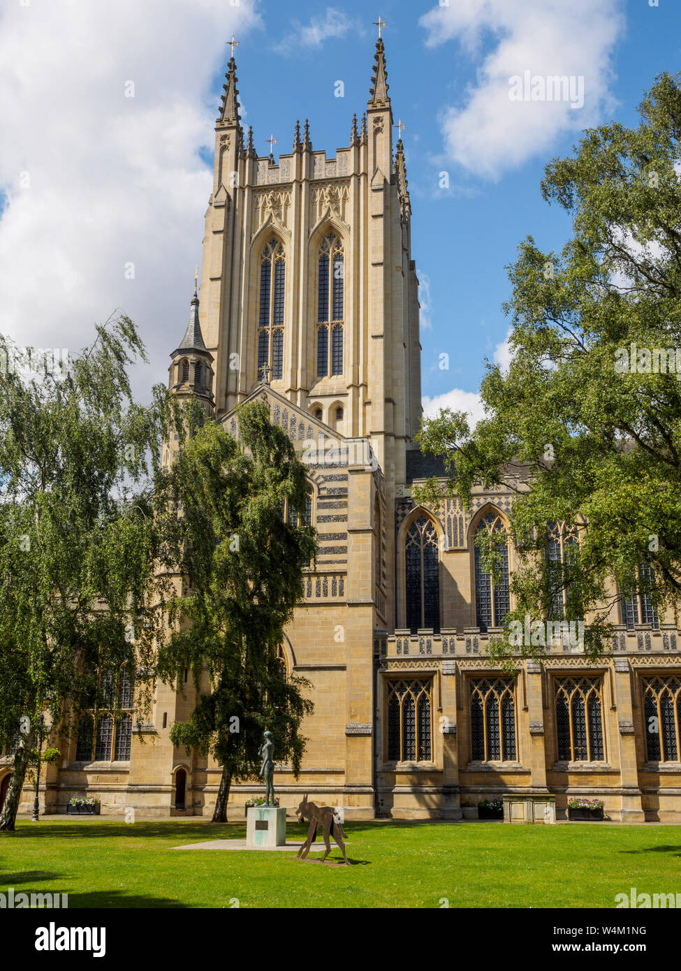 View of the cathedral at Bury St Edmunds Stock Photo