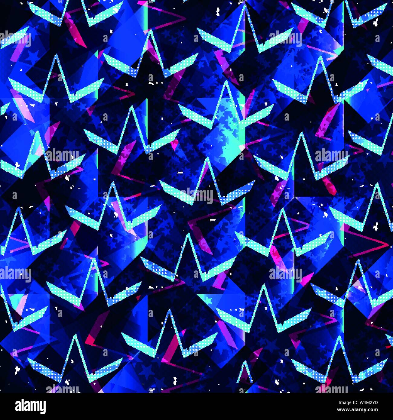 colored abstract geometric polygons beautiful background Stock Vector