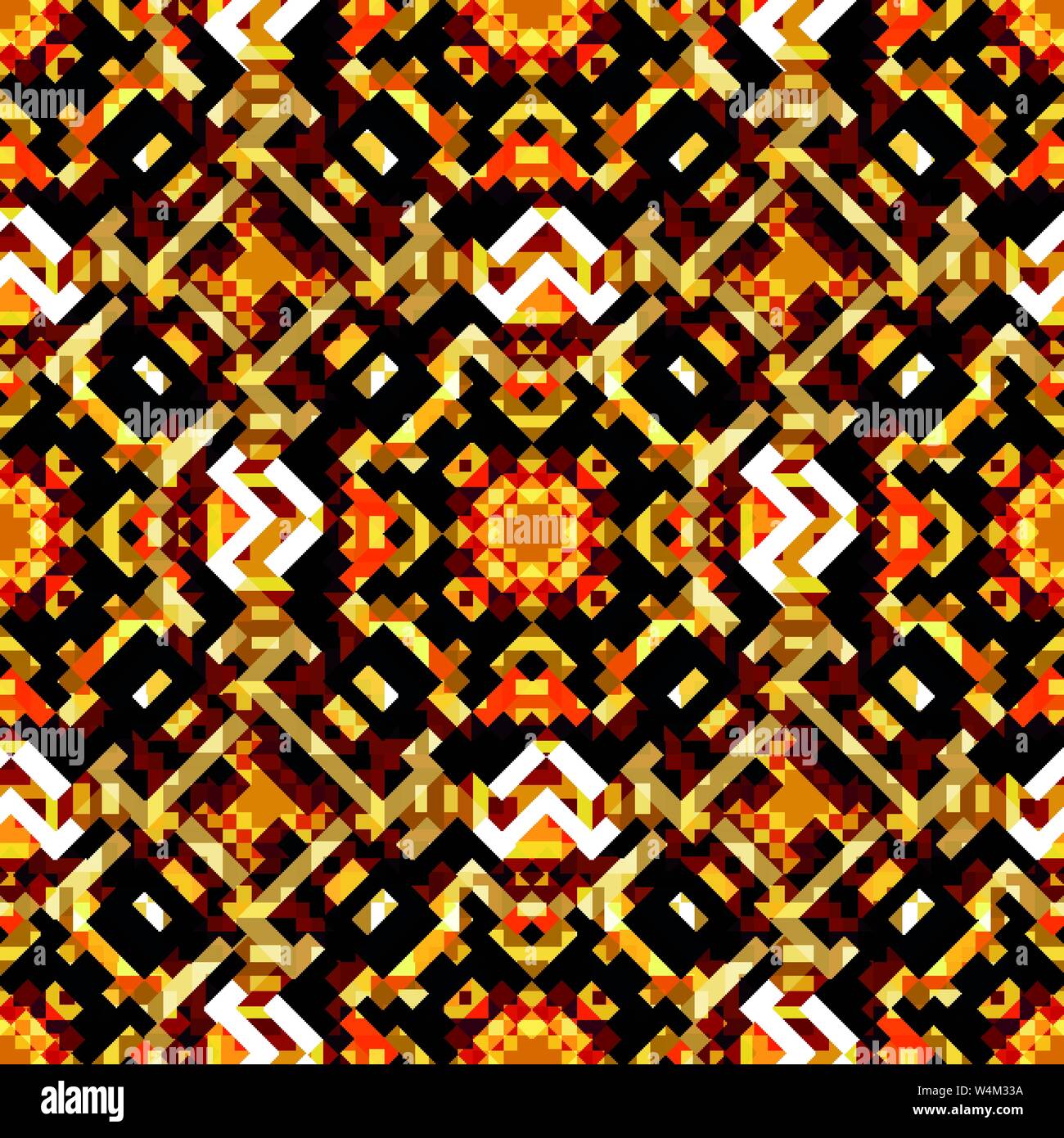 bright abstract geometric background of colored pixels Stock Vector