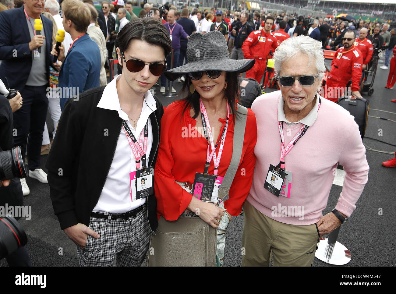 Dylan Michael Douglas, Catherine Zeta-Jones and Michael Douglas Stock Photo