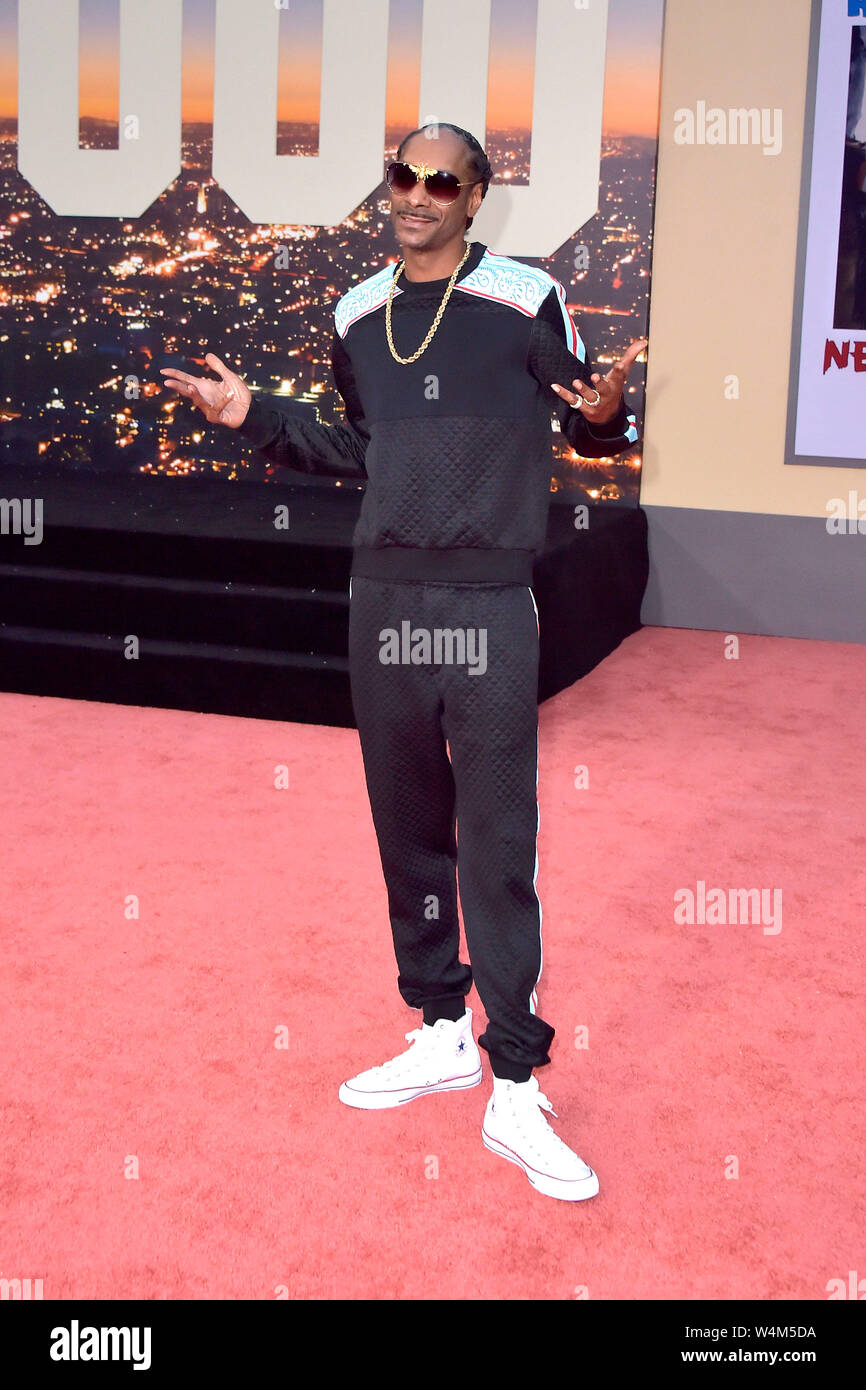 Dogg at the premiere of the feature film 'Once Upon a Time in Hollywood' at the TCL Chinese Theater. Los Angeles, 22.07.2019 | worldwide Stock - Alamy