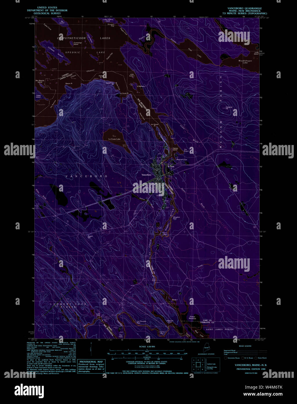 Vanceboro map hires stock photography and images Alamy