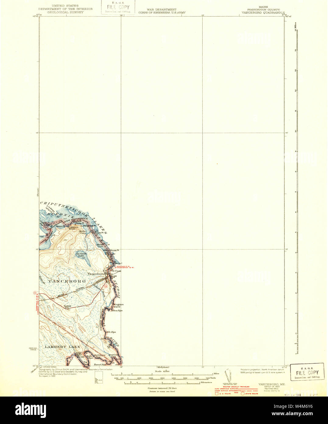 Map of vanceboro hires stock photography and images Alamy