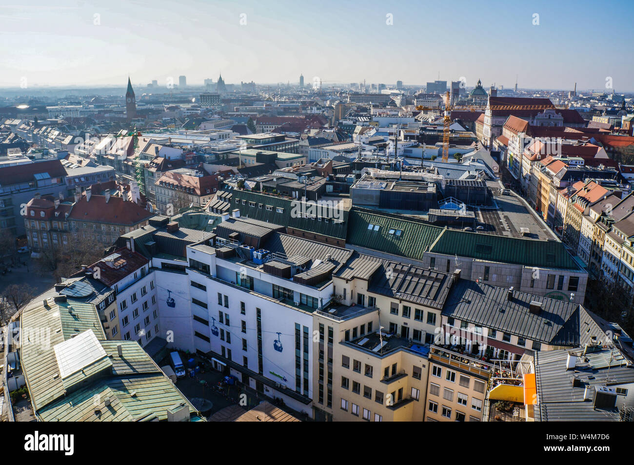 Panorama view of Munich city center Stock Photo - Alamy