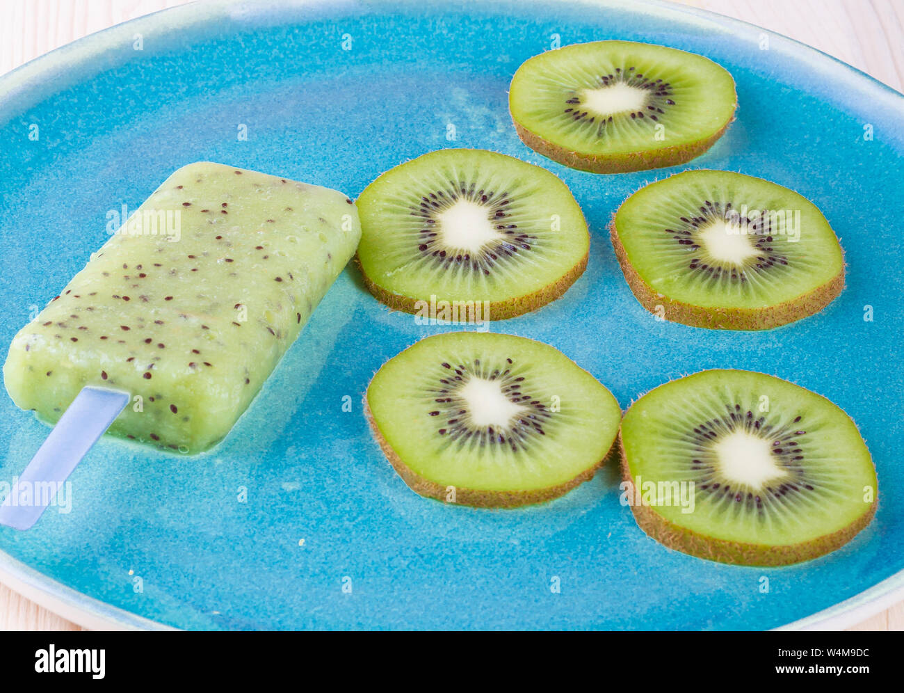 Fruit sorbet. Frozen juice from tropical fruit. Tasty ice cream. Fruit