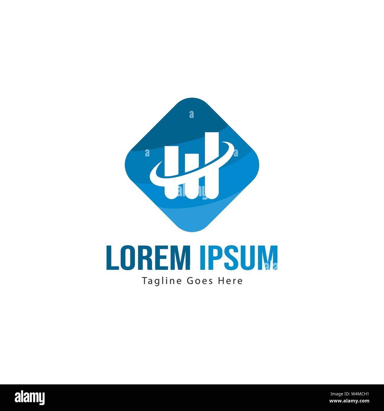 Chart logo template design. Chart logo with modern frame isolated on ...
