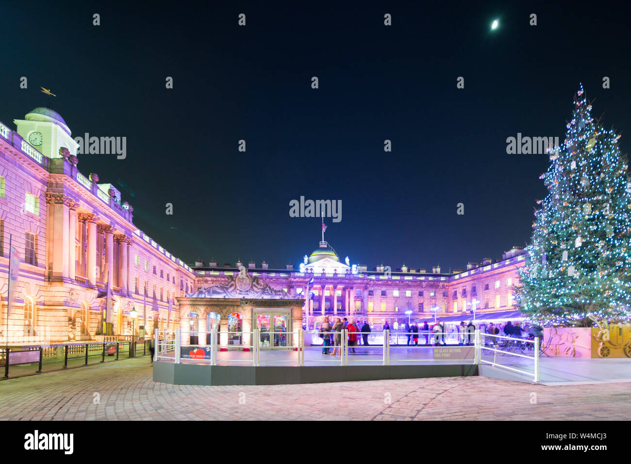 Somerset House at Christmas Stock Photo Alamy