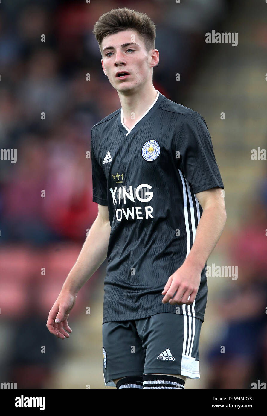 Leicester City's Ethan Fitzhugh during the pre-season friendly match at the Jonny-Rocks Stadium Stock Photo