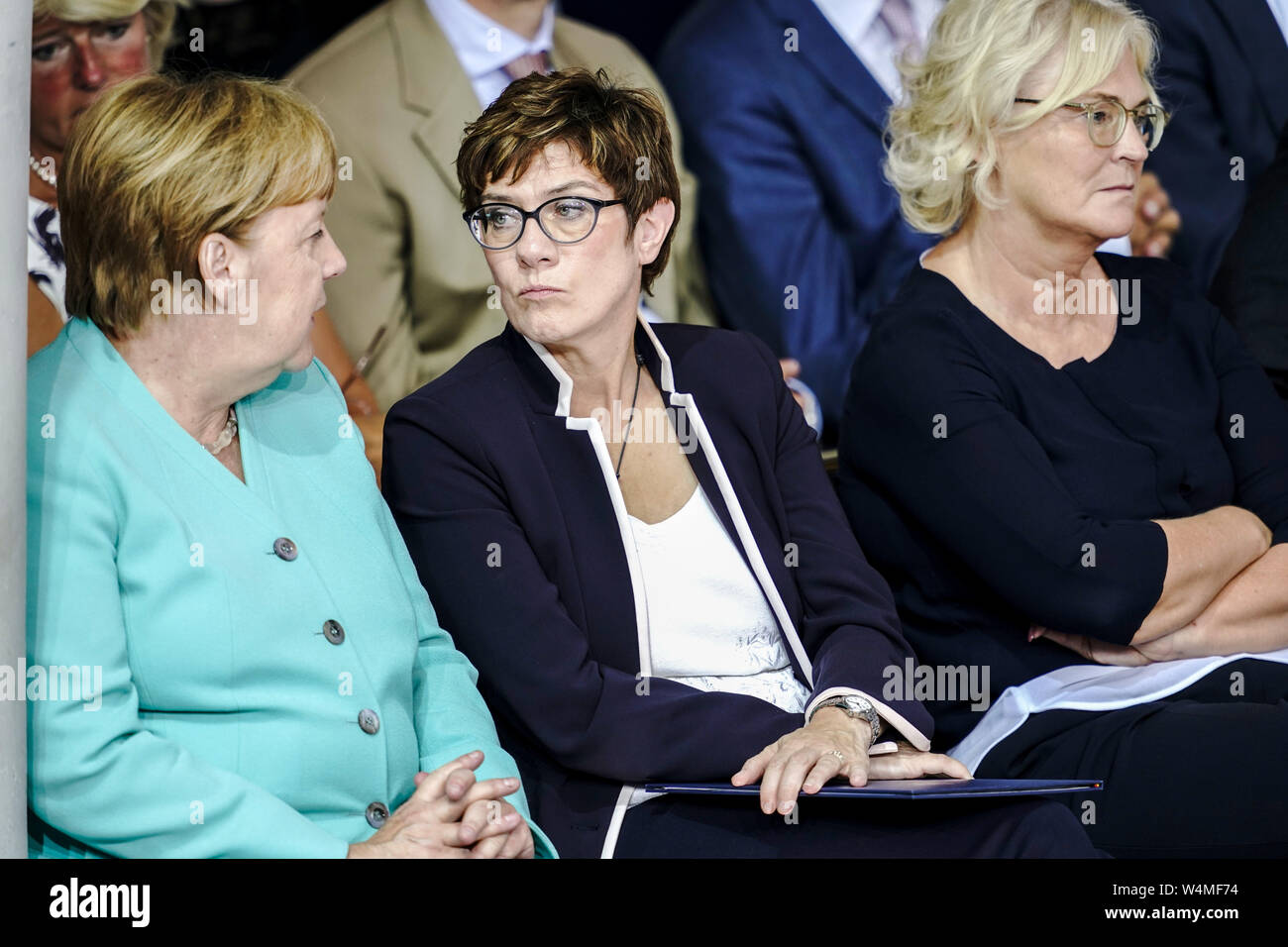 Berlin Germany 24th July 2019 Chancellor Angela Merkel L Cdu