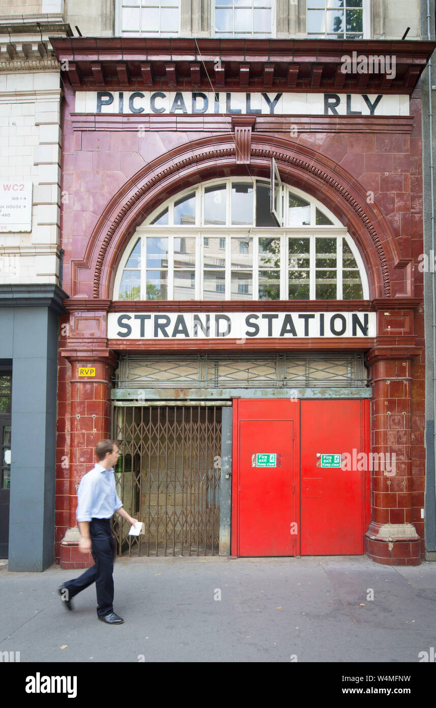 PICCADILLY railway STRAND STATION Aldwych is a closed station on the ...