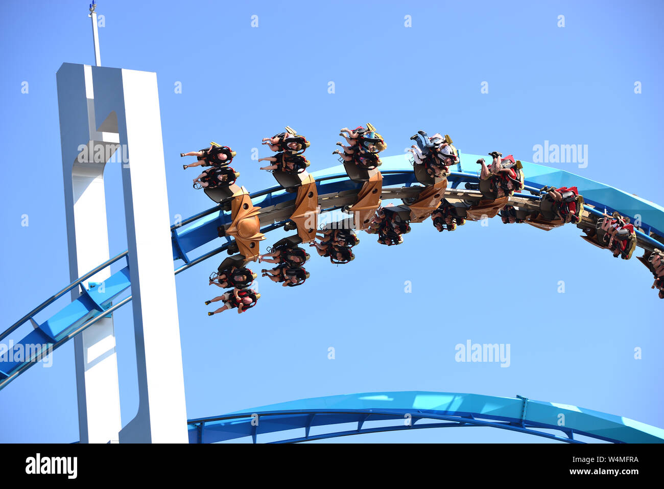 Roller Coaster Ride Stock Photo