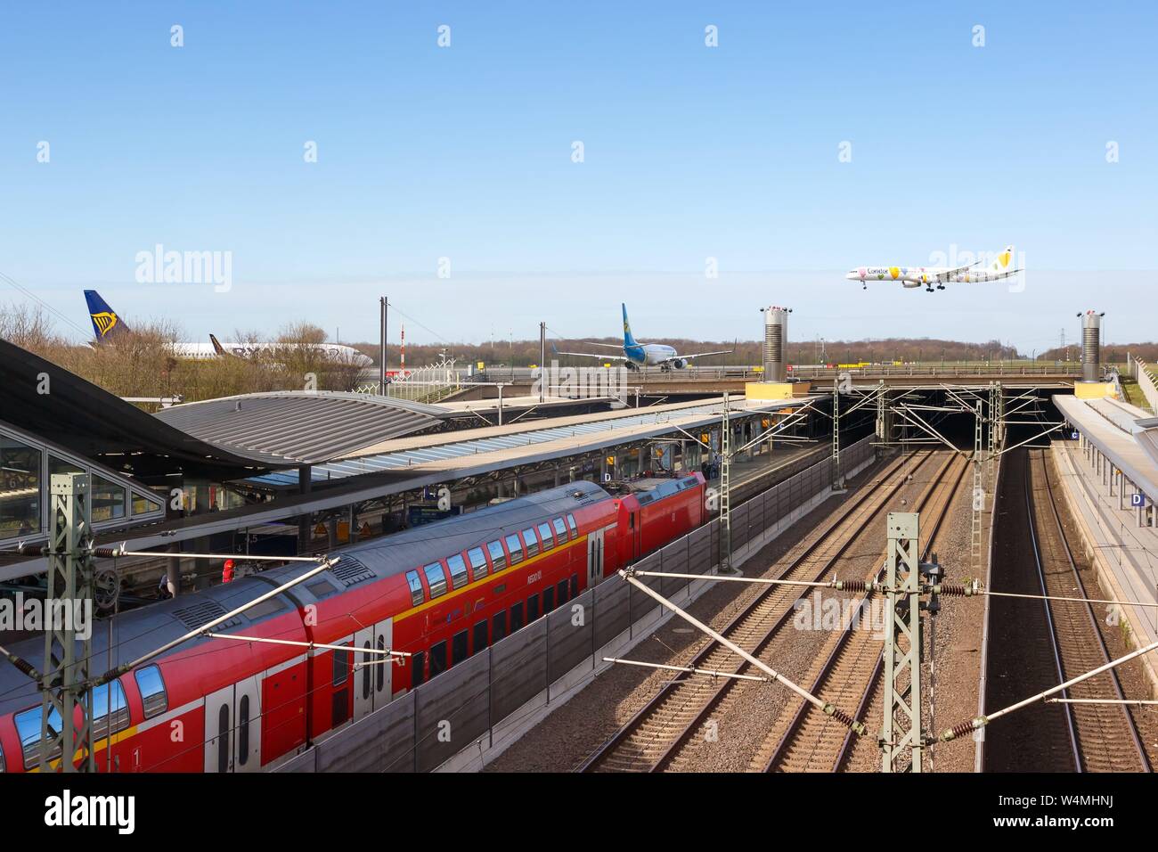 Dusseldorf Germany March 24 2019 Railway Station At Dusseldorf 