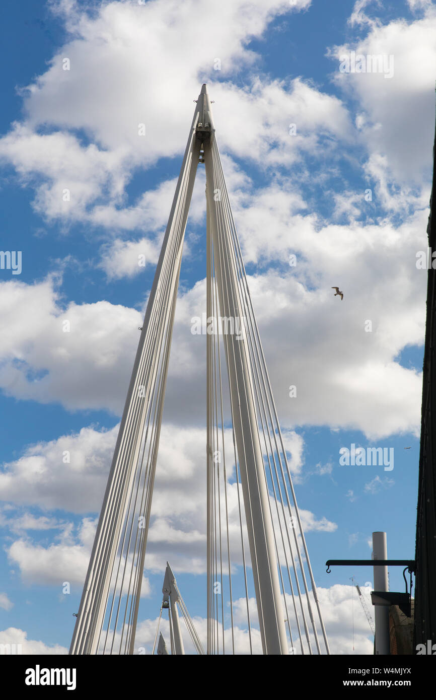 Hungerford Bridge and Golden Jubilee Bridges Stock Photo Alamy