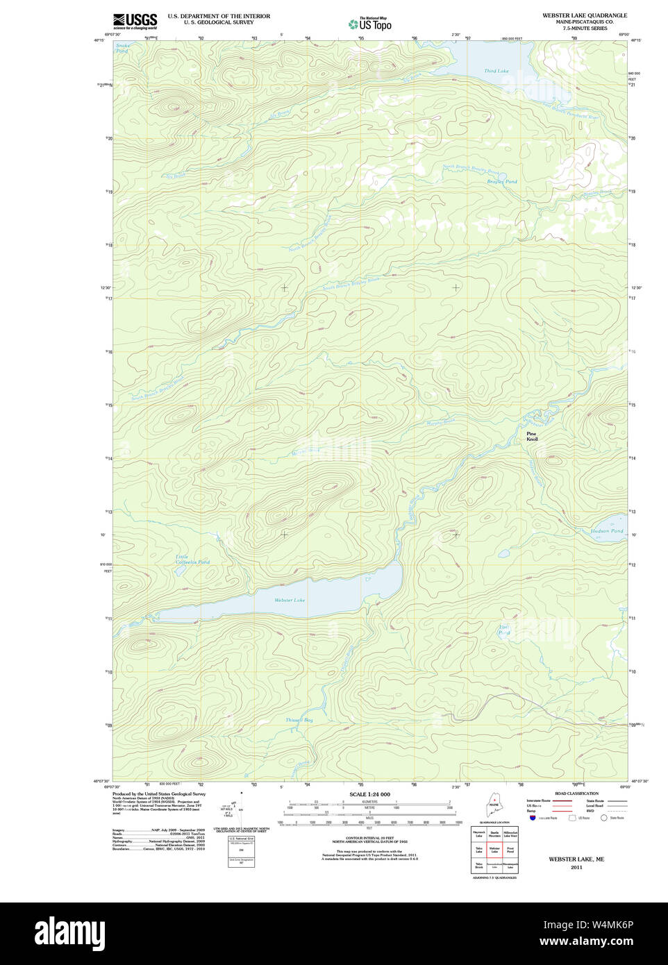 Maine USGS Historical Map ster Lake 20110906 TM Restoration Stock