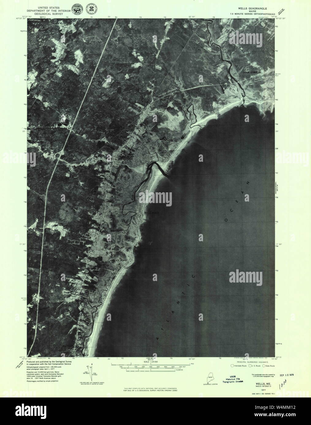 Map of wells maine hires stock photography and images Alamy