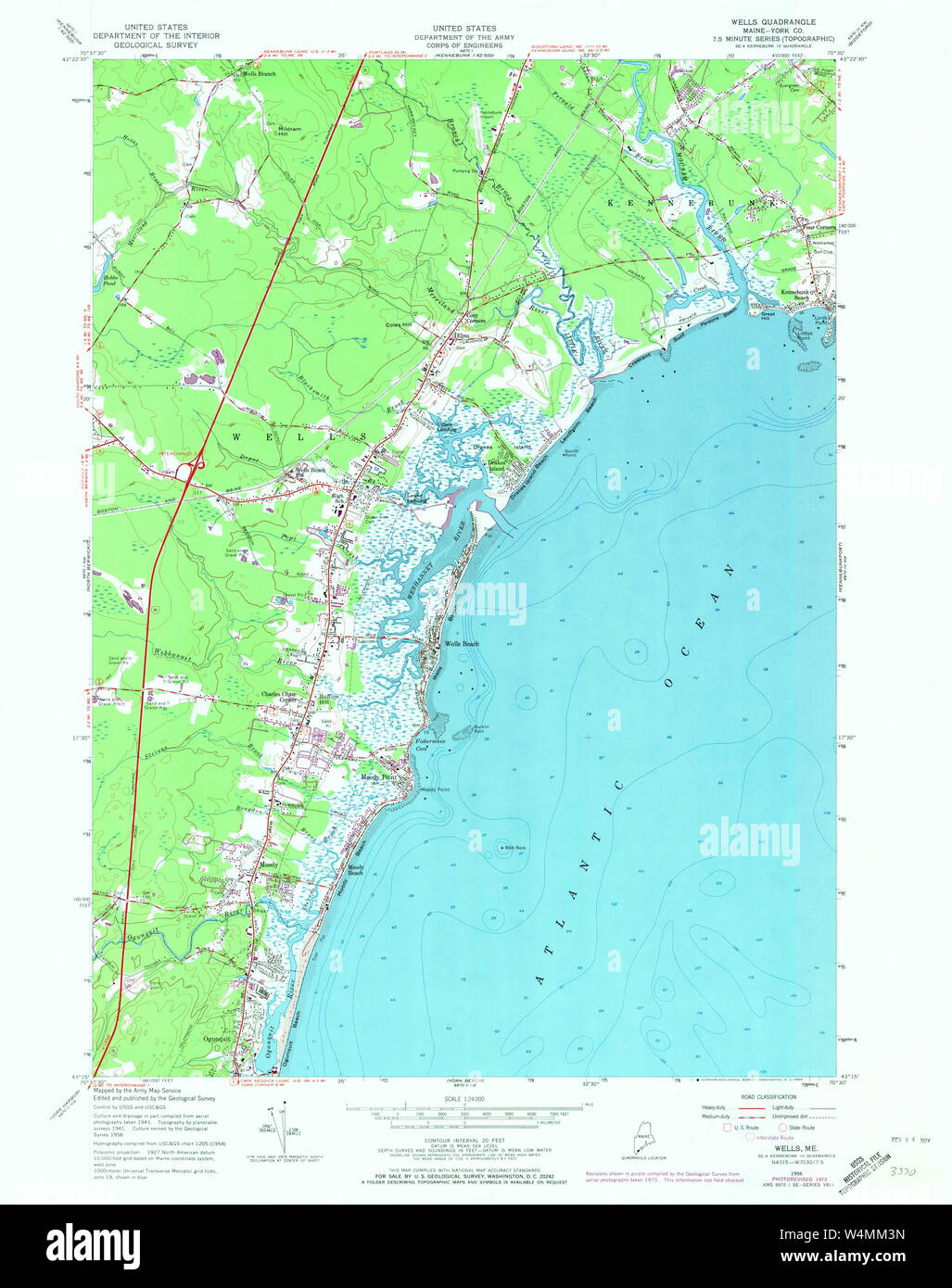 Map of wells maine hires stock photography and images Alamy
