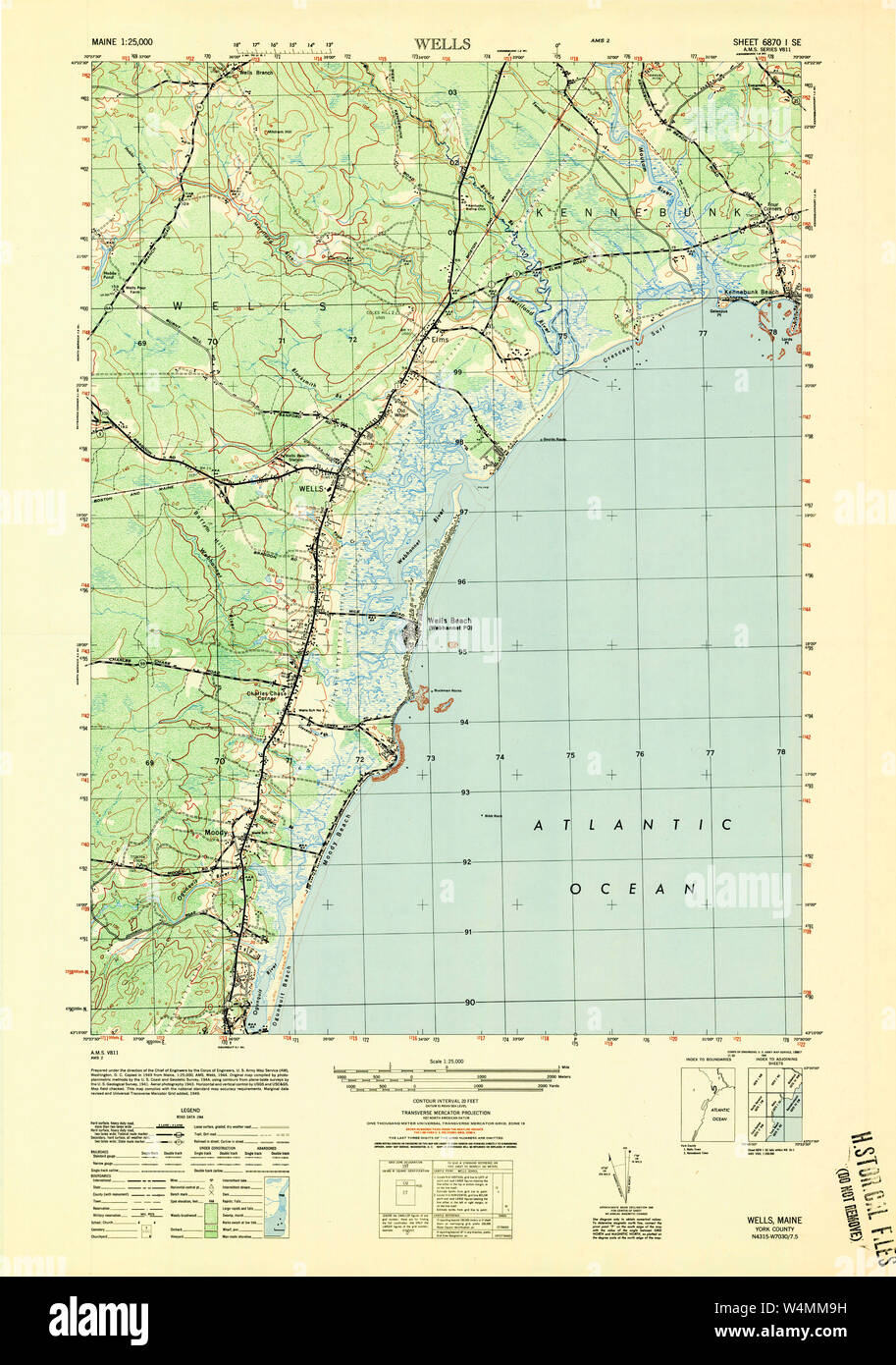 Map of wells maine hires stock photography and images Alamy