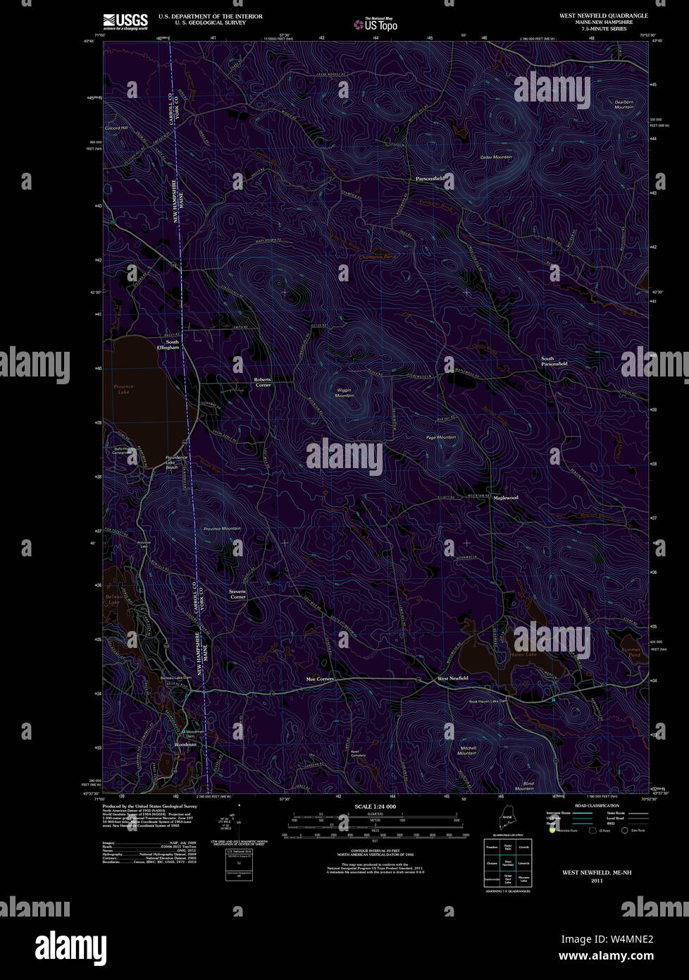 Maine USGS Historical Map West Newfield 20110825 TM Inversion