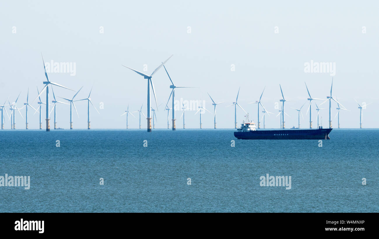 Gwynt y Môr wind farm Stock Photo - Alamy