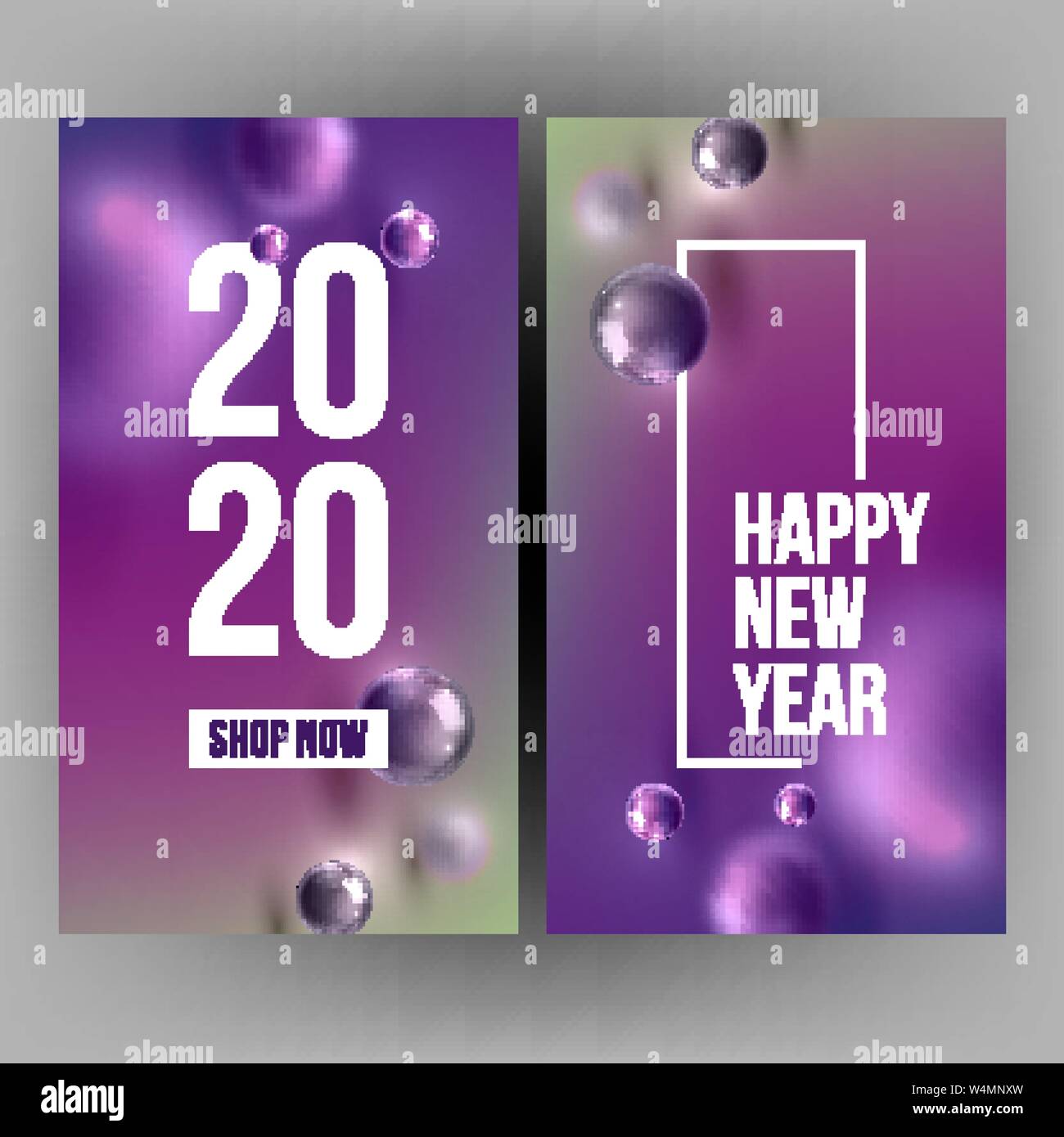 christmas-invitation-card-celebrating-2020-vector-stock-vector-image