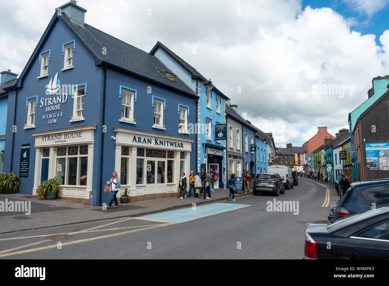 Strand House on Strand Street on seafront of Dingle, County Kerry, Republic of Ireland Stock