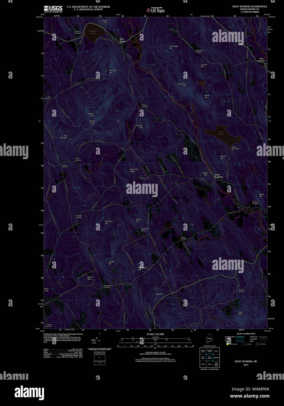 Maine USGS Historical Map West Sumner 20110902 TM Inversion Restoration