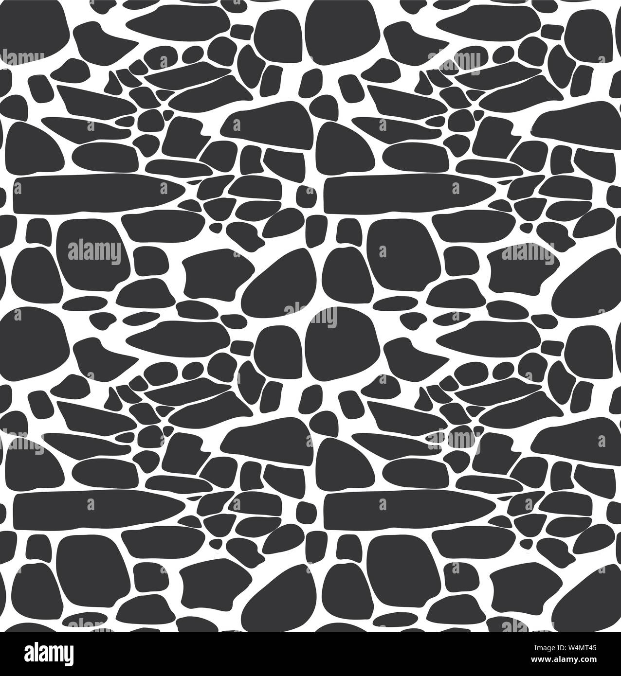 stone texture silhouette black seamless background wallpaper. Stock Vector