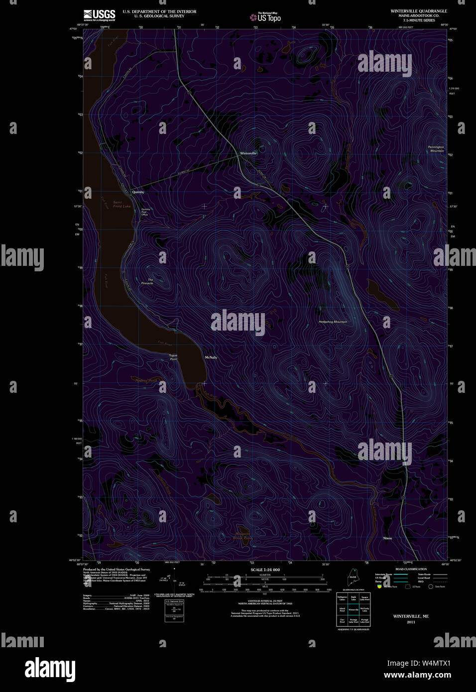 Maine USGS Historical Map Winterville 20110909 TM Inversion Restoration