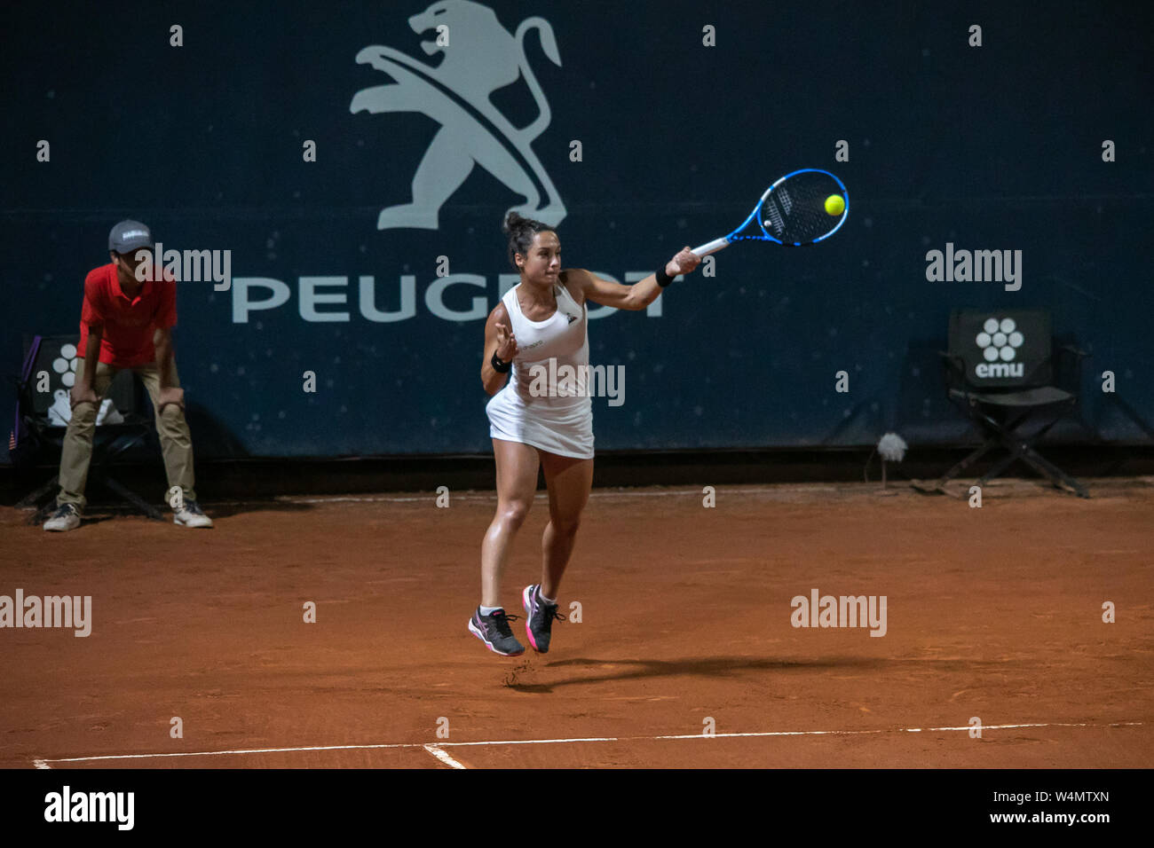 Martina Trevisan during a match of 30° Ladies Open in Palermo. (Photo by Antonio Melita / Pacific Press) Stock Photo