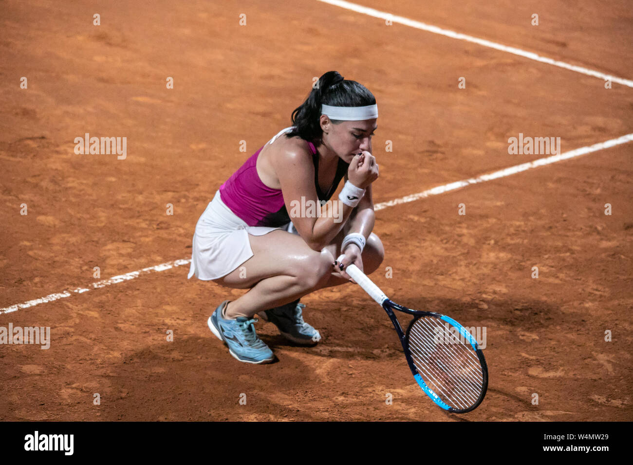 Ekaterine Gorgodze during a match of 30° Ladies Open in Palermo. (Photo by Antonio Melita / Pacific Press) Stock Photo