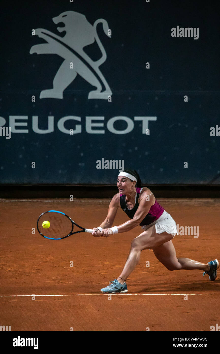 Ekaterine Gorgodze during a match of 30° Ladies Open in Palermo. (Photo by Antonio Melita / Pacific Press) Stock Photo
