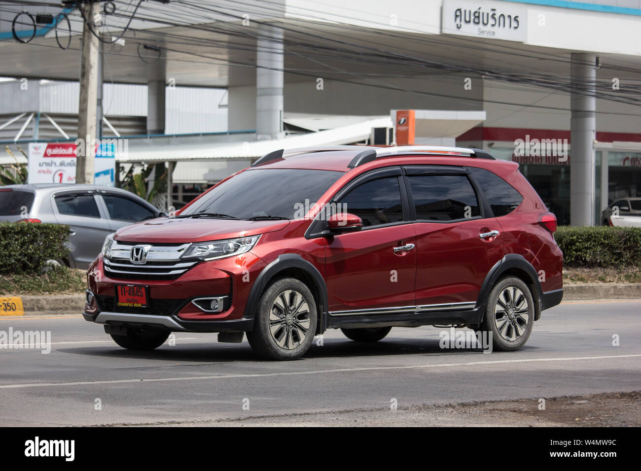 Chiangmai Thailand July 15 19 Private Car Honda Brv City Suv Car On Road No 1001 8 Km From Chiangmai City Stock Photo Alamy