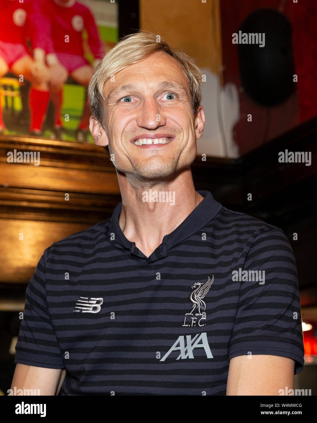New York United States 23rd July 2019 Liverpool Legend Sami Hyypia Attends Liverpool Fc Fan Event At Carragher S Bar Credit Lev Radin Pacific Press Alamy Live News Stock Photo Alamy