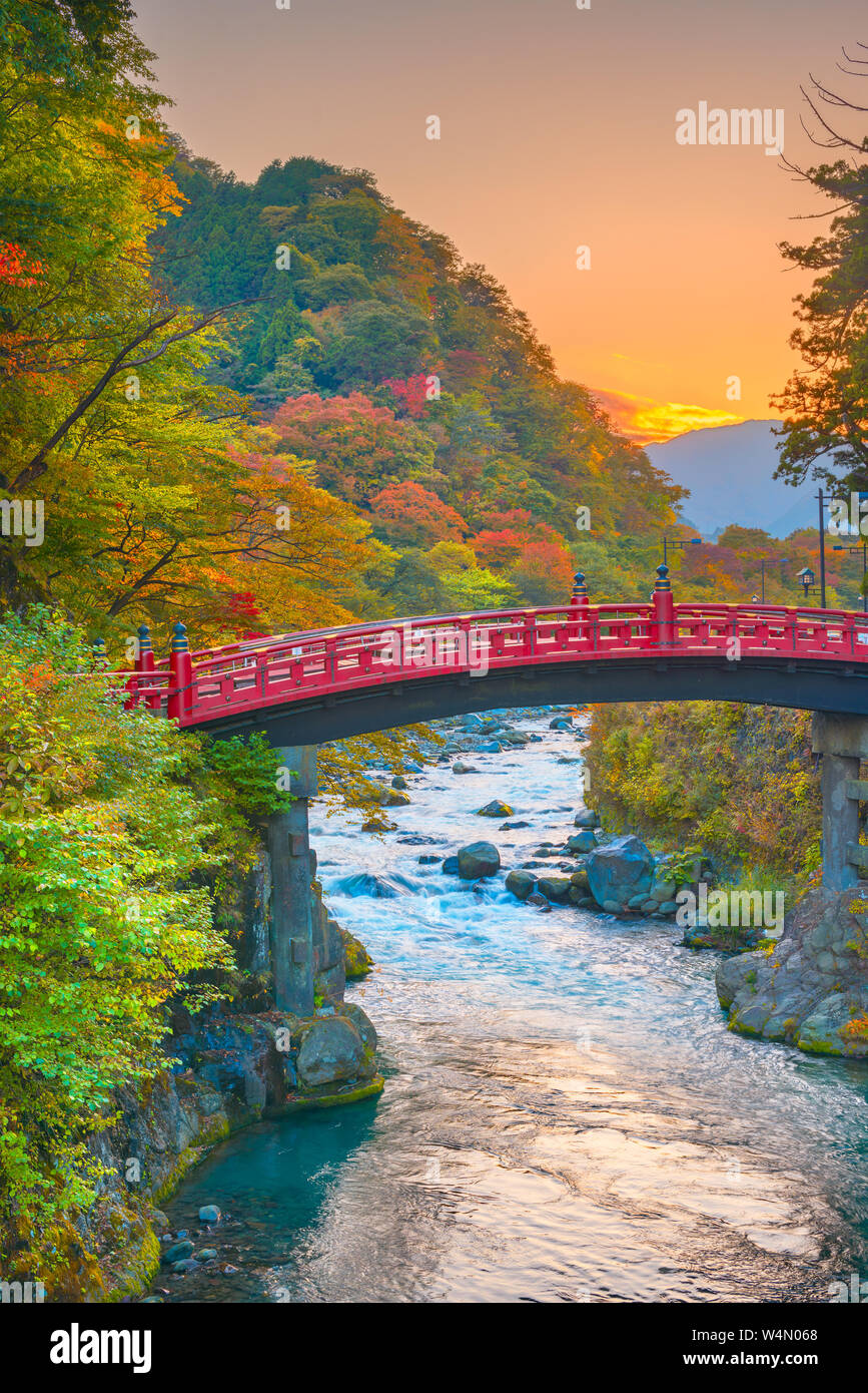 Nikko Japan At The Shinkyo Bridge Over The Daiwa River Stock Photo Alamy