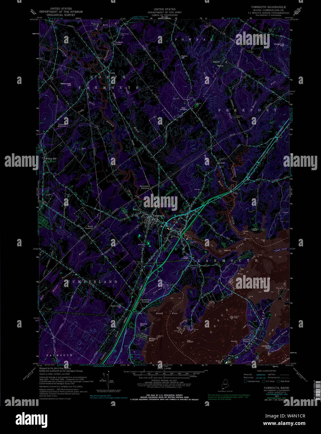 Map of yarmouth maine hires stock photography and images Alamy