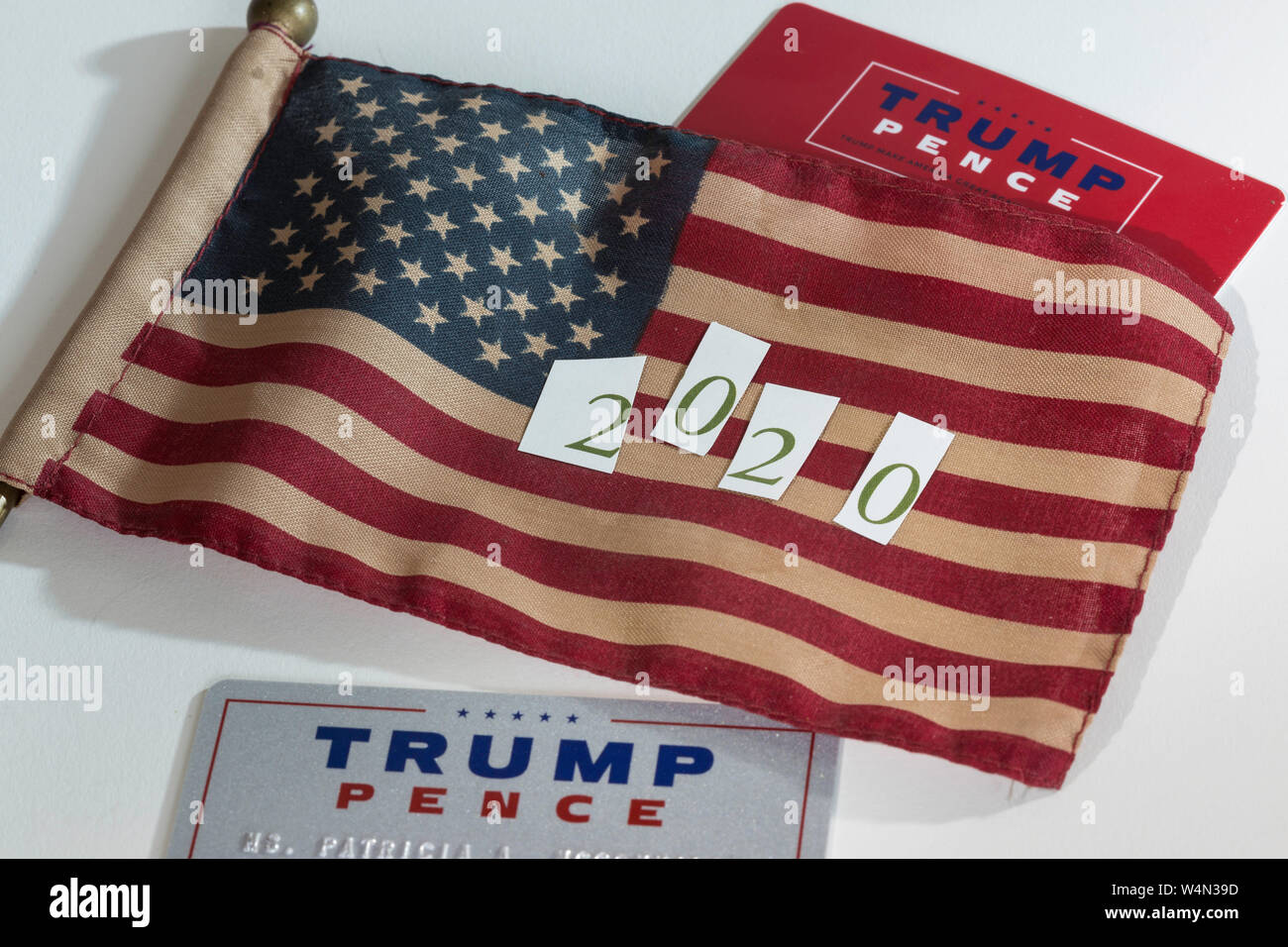 Concept Still Life for 2020 Elections, United States Stock Photo
