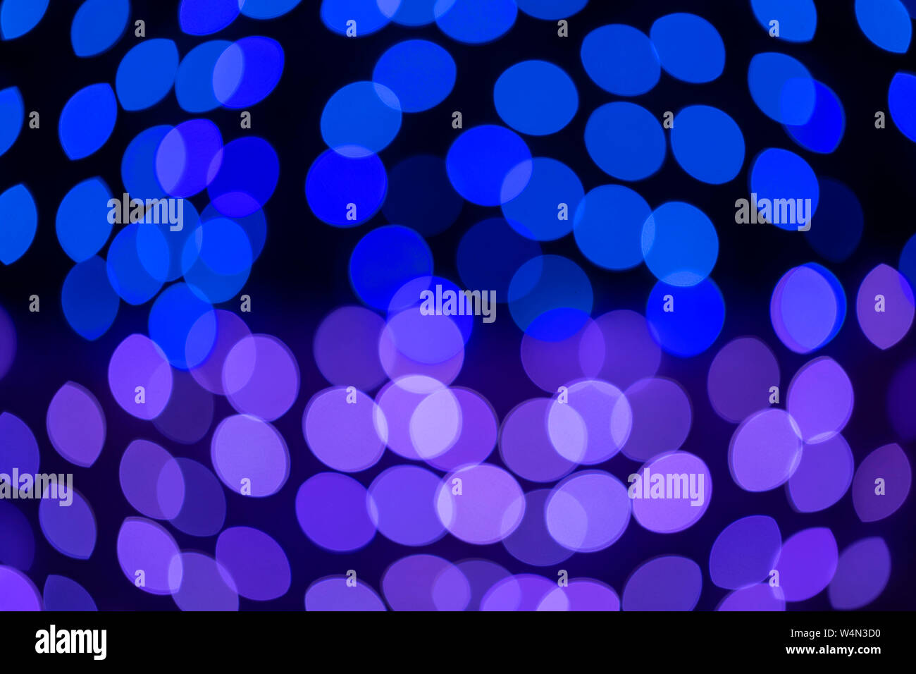 Blurred circles produced by a lens in the out of focus parts of an