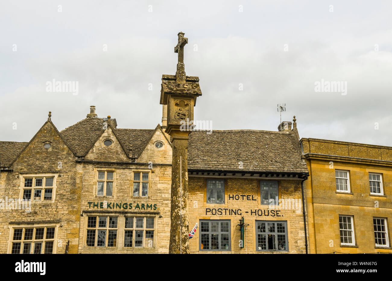 Stow on the Wold in the Cotswolds AONB England Stock Photo
