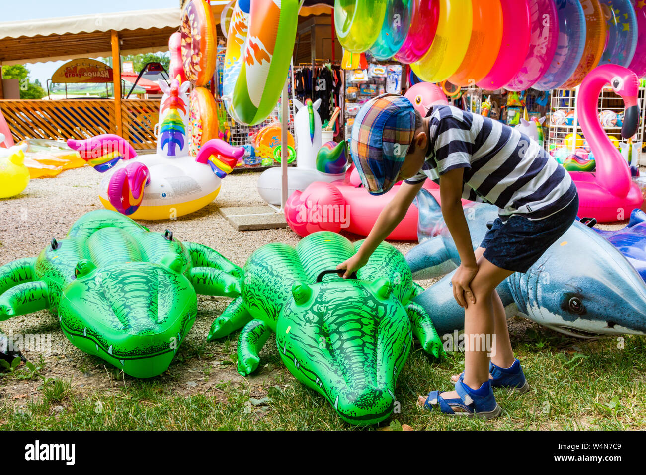 inflatable beach animals