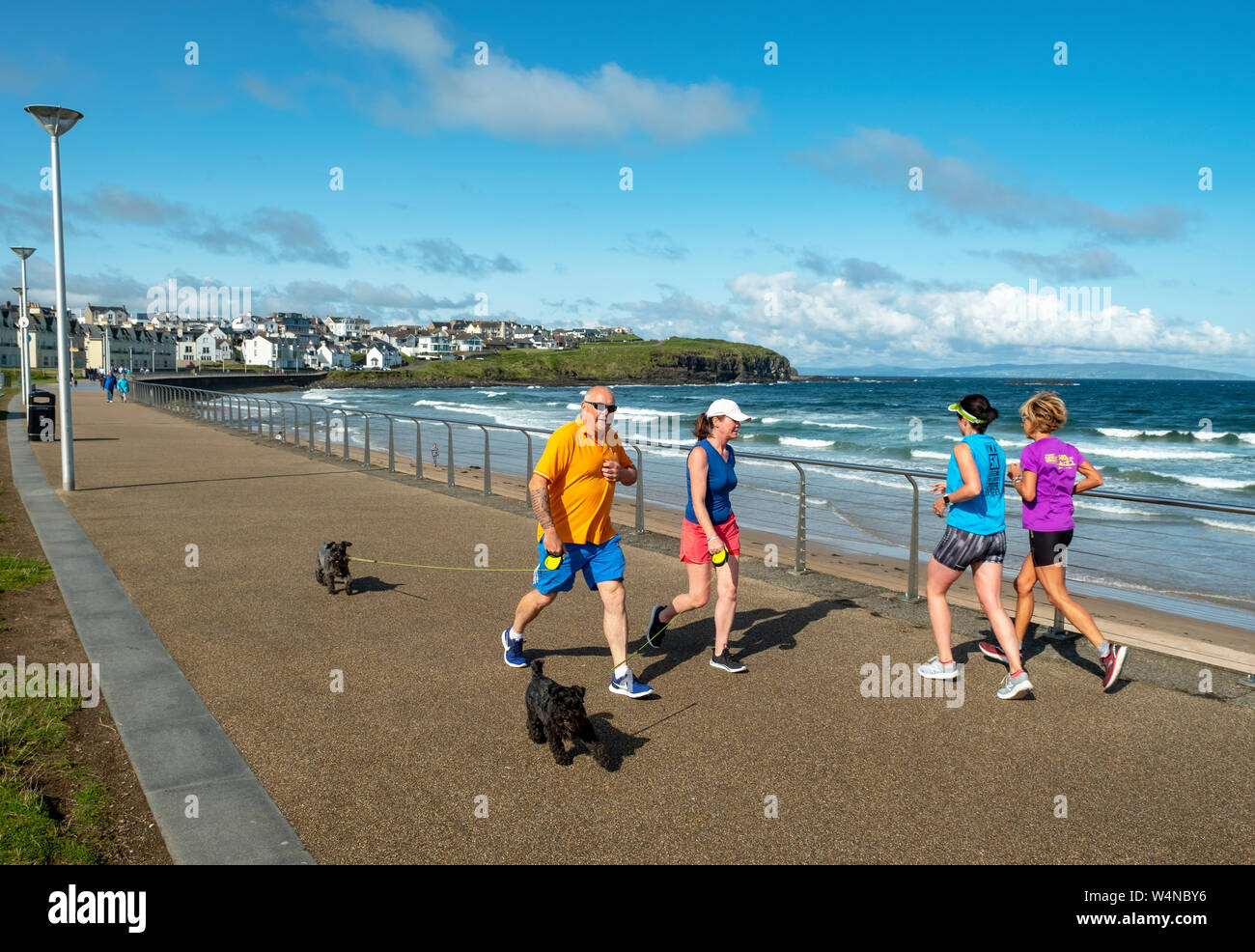 West Strand beach, Portrush, County Antrim. Stock Photo