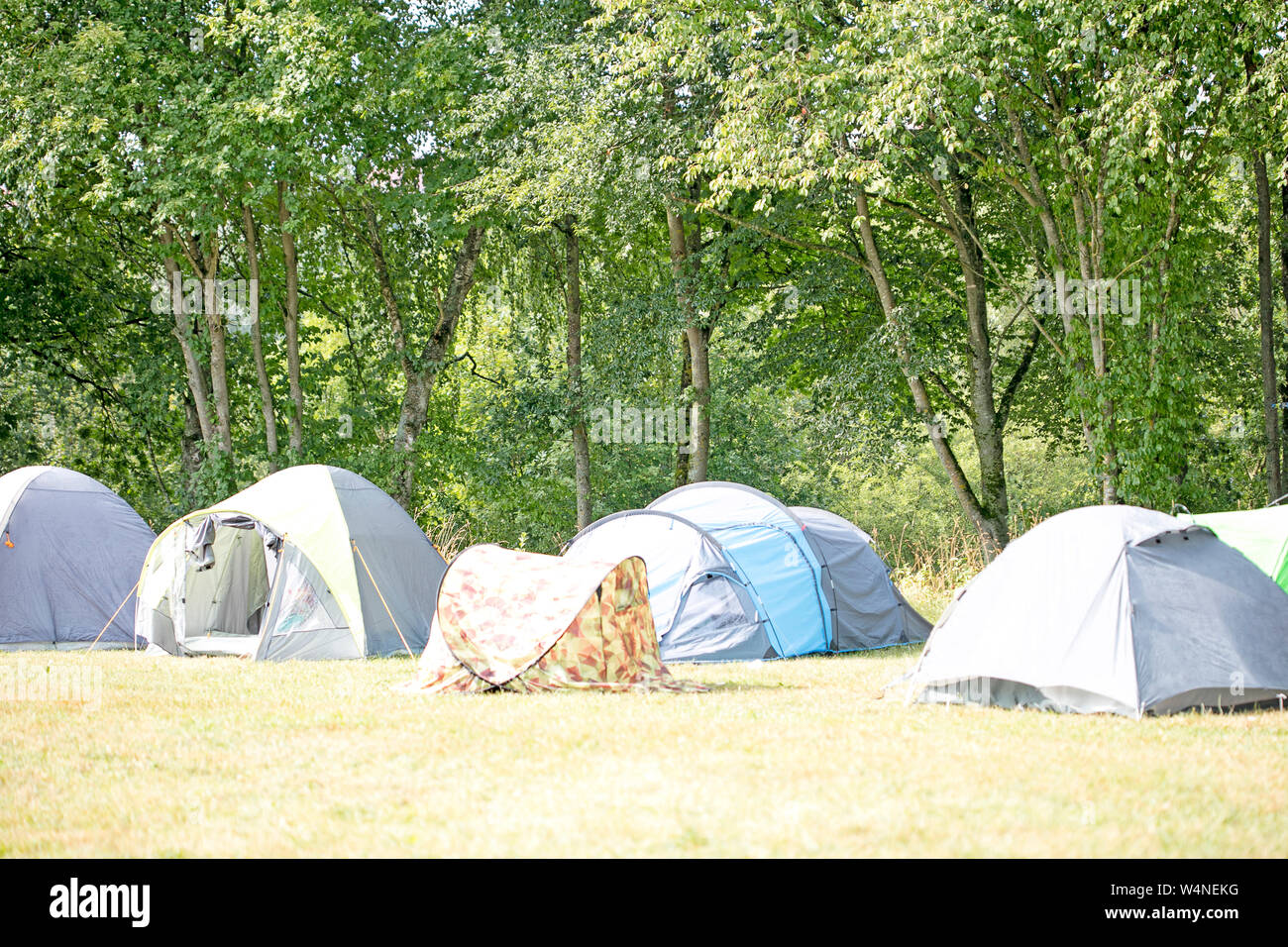 Summer camping tends in Germany background fine art high quality prints